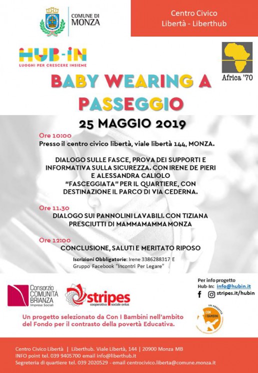 BabyWearing a passeggio Monza